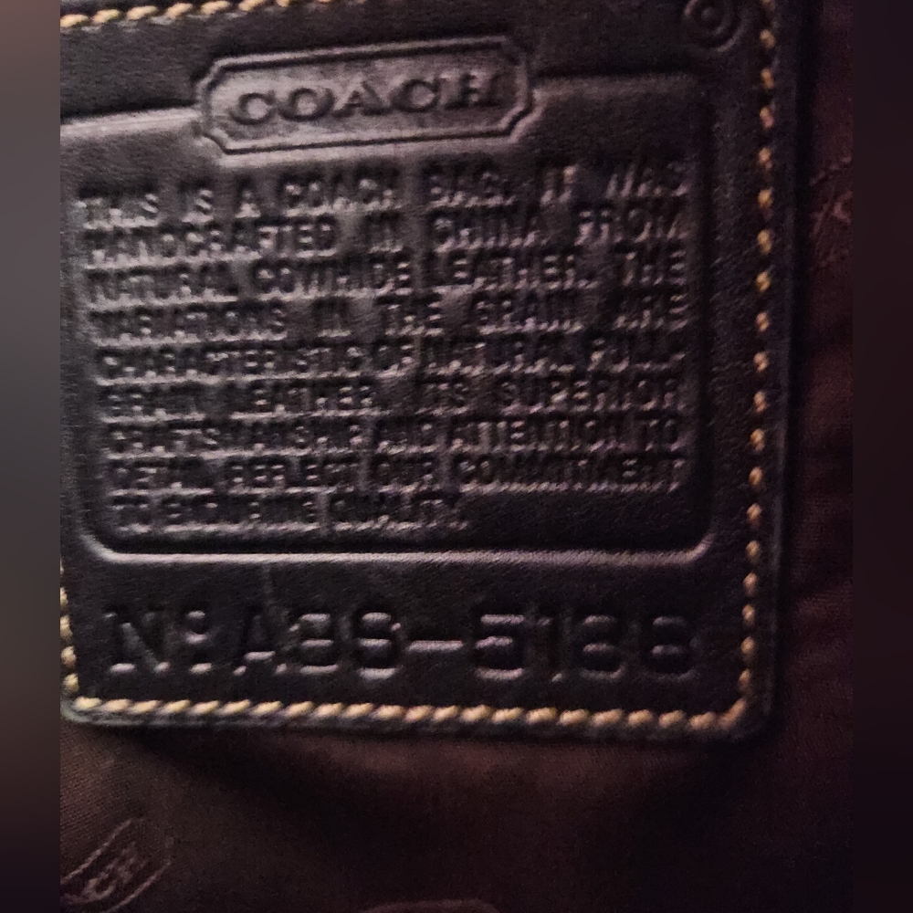 Vintage Coach Leather Tote A3S-5188 - Picture 6 of 9